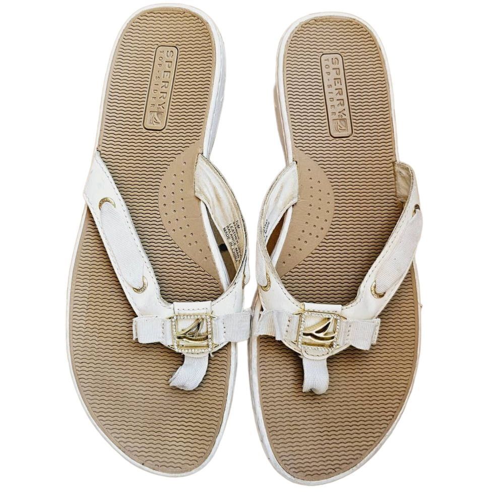 Sperry Leather FlipFlop Great Shape